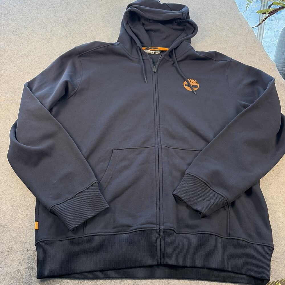 Men Timberland Regular Fit Navy Blue Zip Up X-Large